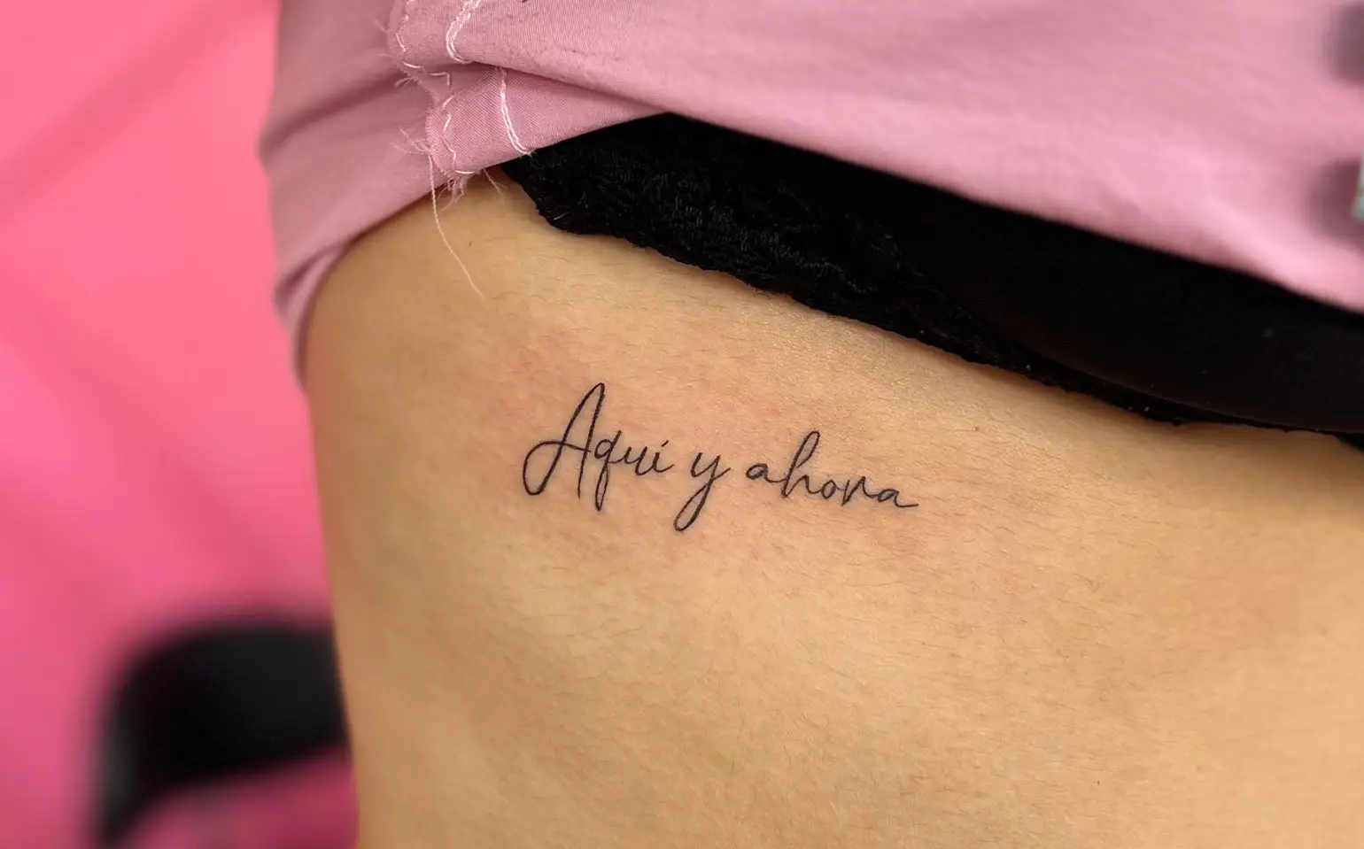 Ejemplo de tatuaje de caligrafia
