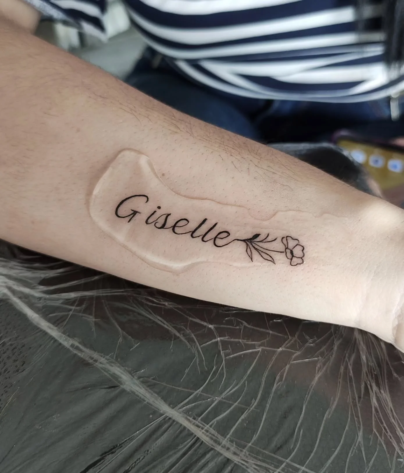 Ejemplo de tatuaje de caligrafia